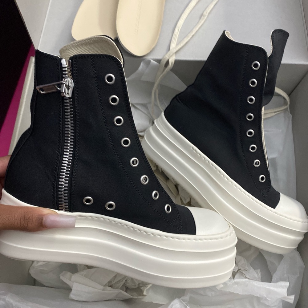 Rick owen platform sneakers